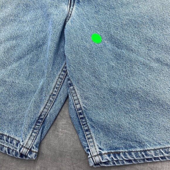 Levis 550 Shorts Men 38 Blue Fade Relaxed Fit Cotton Black Bat Wing Orange Tab - Picture 3 of 11